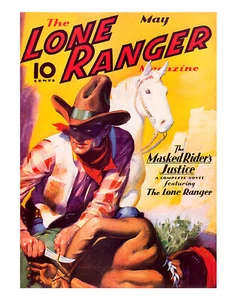 Revista The Lone Ranger - Cubierta de mayo de 1937 - Impresión de póster - Imagen 1 de 1