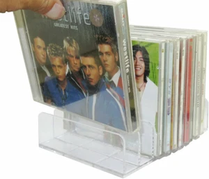 Pmsanzay DVD Storage Box - Clear Acrylic - Stackable DVD and CD Holder, CD Displ - Picture 1 of 12