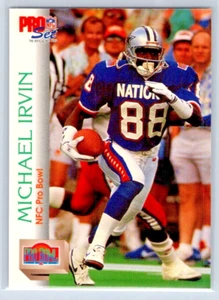 1992 Pro Set Series 2 - Michael Irvin - Dallas Cowboys - NFC Pro Bowl - #409 - Picture 1 of 2