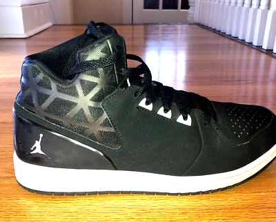 Jordan 1 Flight 3 Hombres Talla 11.5 Zapatos de caña alta Negro Gris Lobo 706954-002 ¡BONITOS! Foto 1 de 4