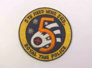 Toppa Ricamata Vintage 5a Ala Fissa Sqd Royal Thai Police Cucita - Foto 1 di 2