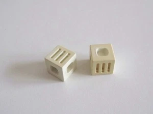 PLAYMOBIL (T21c08) EQUESTRE -Lot 2 Connecteur Bloc Blanc SystemX 4190 3093 Jauni - Picture 1 of 1