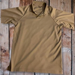 Columbia Short Sleeve Men's Golf Shirt Tan Size Medium Polo - Picture 1 of 7