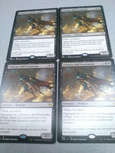 DEMONE DELL'AVVERSIONE ITA x 4 PLAYSET - MTG THEROS BEYOND DEATH MINT - Picture 1 of 1