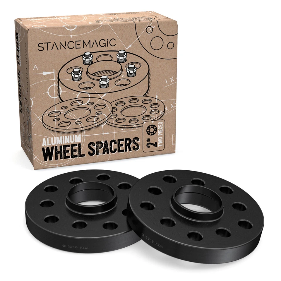 Espaciadores de rueda 15 mm centrados en el cubo 5x100 5x112 negros 57,1 para Audi A4 S4 A6 S6 A8 S8 Foto 1 de 4