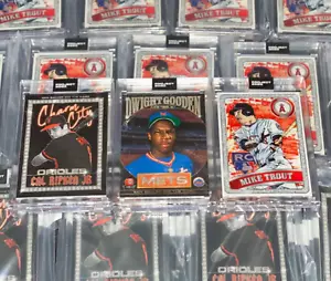TOPPS PROJECT 2020 MIKE TROUT | 1985 DWIGHT DOC GOODEN | CAL RIPKEN JR Lote de 18 - Imagen 1 de 7