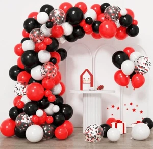 Red And Black Balloon Arch Kit - Picture 1 of 3