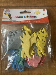 50 Dino Stickers Foam Self Adhesive Scrapbook Cardmaking. - Picture 1 of 3