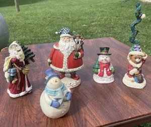 LOTE FIGURAS MUÑECO DE NIEVE SANTA CLAUS - Imagen 1 de 10