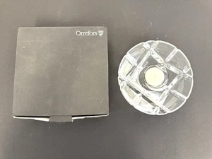 Orrefors Crystal Madison Votive Scandinavian Art Glass Tea Light Candle Holder - Picture 1 of 11