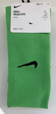 Calcetines de fútbol NIKE para jóvenes Matchfit sobre la pantorrilla pequeños (3 años-5 años) verde lima Foto 1 de 4