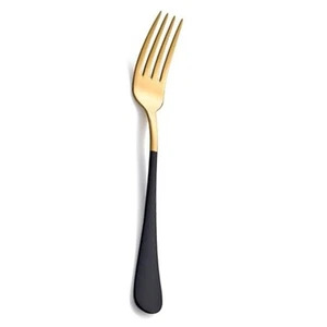 Dinner Forks,Black and Gold  18/0 24 Pieces balck and gold Dinner Forks - Picture 1 of 7