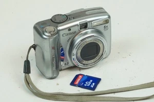 Canon Powershot A720 IS 8.0MP Silver Vintage Digicam Tested, works, very nice - Picture 1 of 8