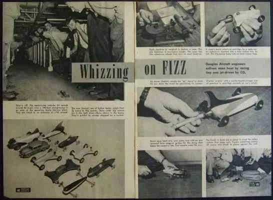 1947 Douglas Aircraft Engineers Jet Tether Cars artículo Foto 1 de 1