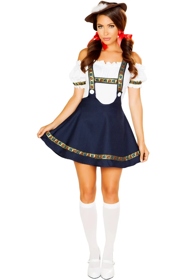 Belleza Bávara Top Falda Halloween Oktoberfest Disfraz Festivo Adulto Mujer Foto 1 de 1