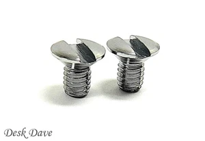 2 Needle Plate Screws, X50487051, BABYLOCK, BERNINA, BROTHER, SIMPLICITY, WHITE. - Picture 1 of 5