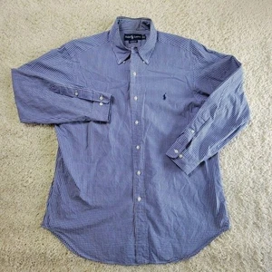 Polo Ralph Lauren Gingham Check Mens Long Sleeve Classic Fit 16 1/2 | 32/33 - Picture 1 of 12