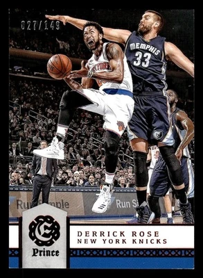 2016-17 Panini Excalibur #116 Derrick Rose Prince #/149 Foto 1 de 2