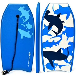 Lightweight Body Board Surfing EPS Core Boarding Blue Ocean 33" Water Sport - Picture 1 of 7