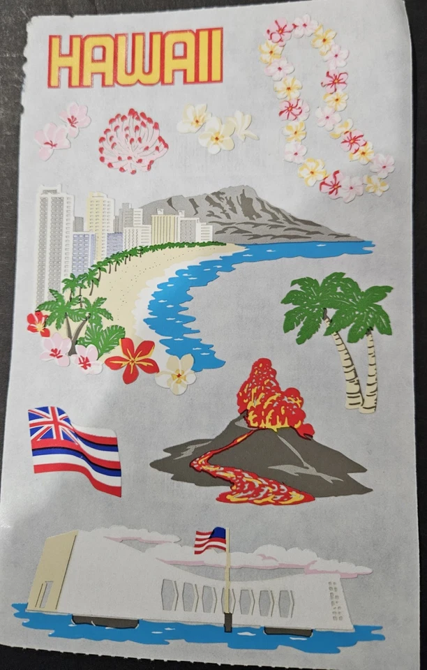 Гавайи - Большой остров назначения наклейки миссис Гроссман бумаги компании - Изображение 1 из 2