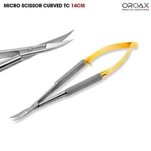 Surgical Micro Scissor 5.5 TC Dental Ophthalmic Spring Action Instruments - Picture 1 of 3