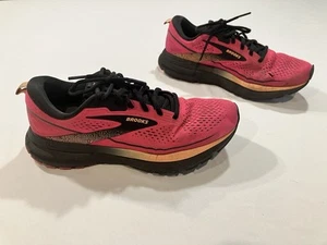Women's Brooks Trace 3, Pink Glo/Black/Orange, 10 Medium US - Bild 1 von 9