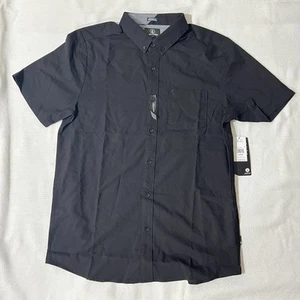 Volcom Men's Everett Oxford Short Sleeve Shirt Size Large NEW Polo stretch top - Picture 1 of 6