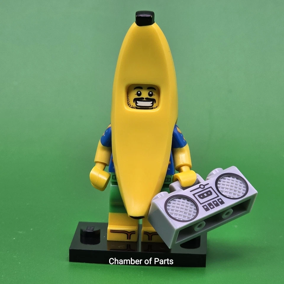 LEGO Minifigure Genuine Party Banana Radio col330 Male set 5005250 - Image 1 of 4