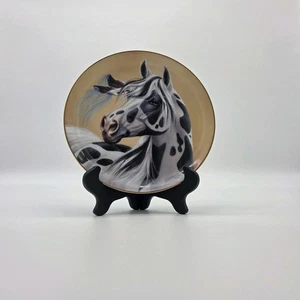 Assiette limitée vintage 93 "Shadow Dancer" par Derek Hansen, un héritage de chevaux F8128 - Photo 1/2
