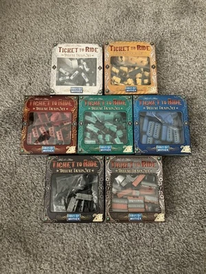 Juego de tren Ticket to Ride Deluxe 20 aniversario INCLUYE #1 y #7 promociones de leche Foto 1 de 2