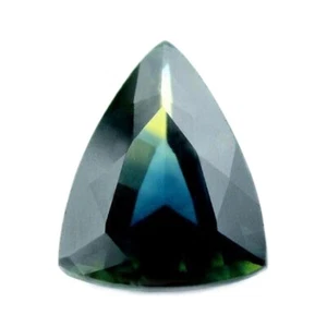 Certified 1.20ct Natural Multicolor Sapphire VS Clarity Madagascar Trillion  - Picture 1 of 3