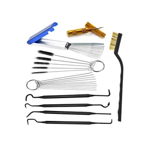For Carburetor Carb Cleaning Jet Remover Cleaner Kit Tool Set 26 Needle 6BrushXp - Picture 1 of 10