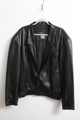 Vintage L Women's Michael Hoban North Beach Leather Moto Jacket - Image 1 of 4