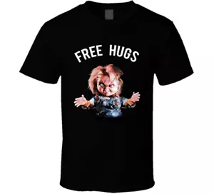 Chucky Free Hugs Childs Play Horror Movie Fan T Shirt - Picture 1 of 2