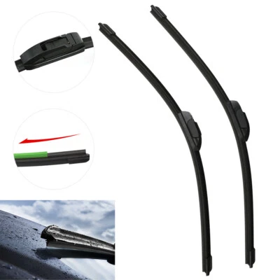 1 par de escobillas limpiaparabrisas de 22""22"" gancho en J para Cadillac DTS 2001-2011 Foto 1 de 4