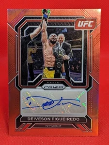 2023 Panini Prizm UFC Superstar Deiveson Figueiredo #SA-DFG Auto RED **73/99** - Picture 1 of 2