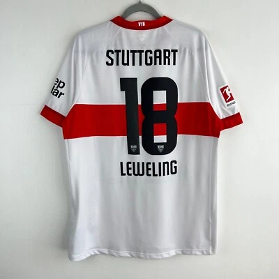 VfB Stuttgart 2024/2025 Jako Home Shirt Soccer Jersey Men Size L Jamie Leweling - Image 1 of 4