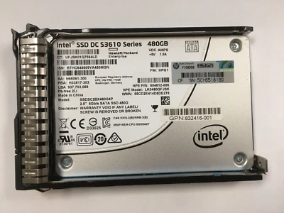 Intel SSDSC2BX480G4P / SSD DC S3610 Series 480GB 2.5" 6Gb/s SATA  Hard Drive - Image 1 of 4