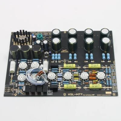 HiFi 12AY7 Stereo Tube Phono Amplifier Preamplifier Board Refer KSL M77 Circuit - Image 1 of 4
