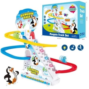 Kids Jolly Penguin Race Game Track with Music & LED Light Toy For Girls Boy Gift - Picture 1 of 21
