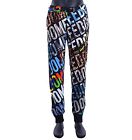 MOSCHINO Fleece Cotton Sport Jogger Trousers Pants with Freedom Print 05413