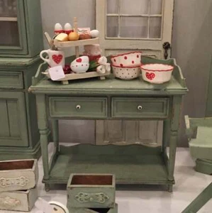 1:12 Dollhouse Miniature Table Kit/Cooking Table /Dollhouse Furniture Kit PUP 6 - Picture 1 of 6