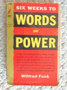 Six Weeks to Words of Power 1961 by Wilfred Funk (#3572) - Picture 1 of 8