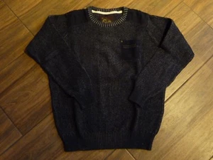 Herren Pullover Sweat Strick modern Details Gr. M Blaumeliert - Bild 1 von 6