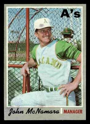 1970 Topps John McNamara #706 - Oakland Athletics (High Number) - Image 1 of 2