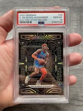 2022-23 Panini Obsidian Shai Gilgeous-Alexander /10 Electric Etch Yellow PSA 10