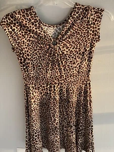 Art Class Girls SZ 7/8 Leapard Dress W/a circle hoop in front very cute! - Picture 1 of 4