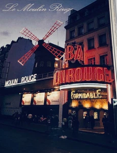 Francia París La Moulin Rouge Illumine Postal M117 - Imagen 1 de 4