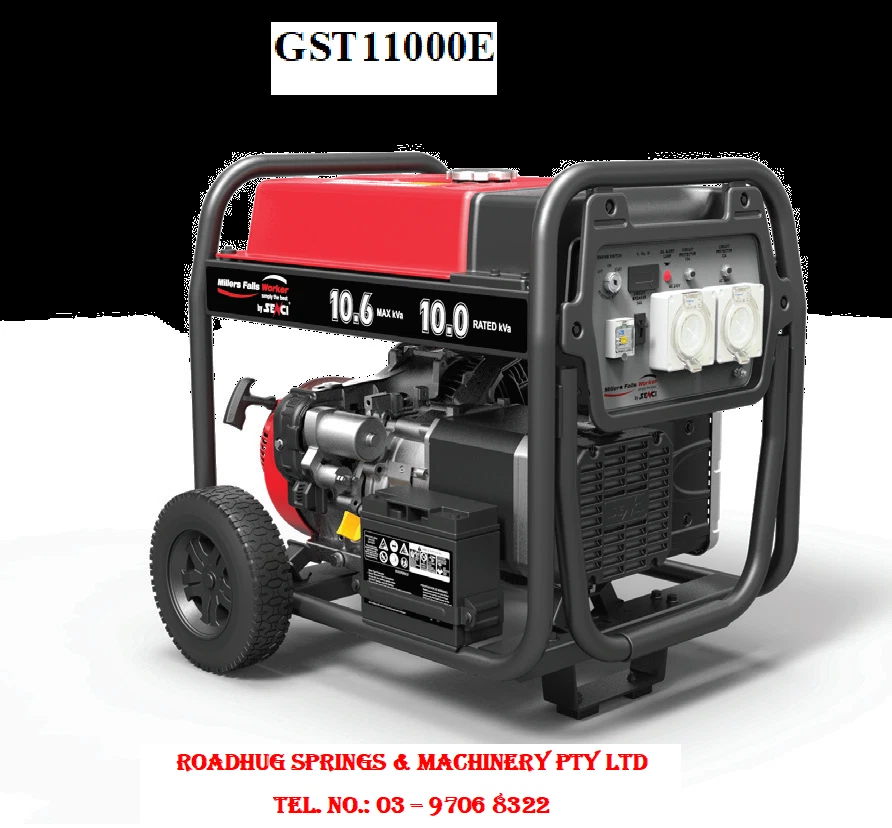 MILLERS Falls TWM 8.5kw 10.6kva Generator 459cc 16hp Electric Start With RCD