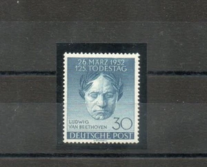 Berlin 1952 125E Anniversaire De La Mort De L. Van Beethoven N5074 - Imagen 1 de 1